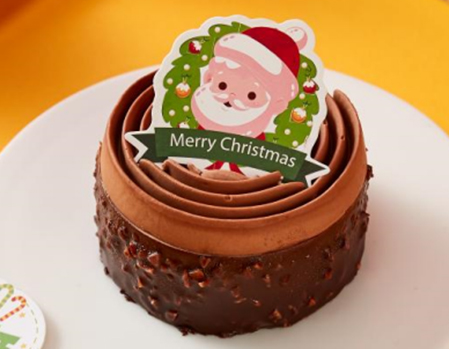 Christmas stump cake